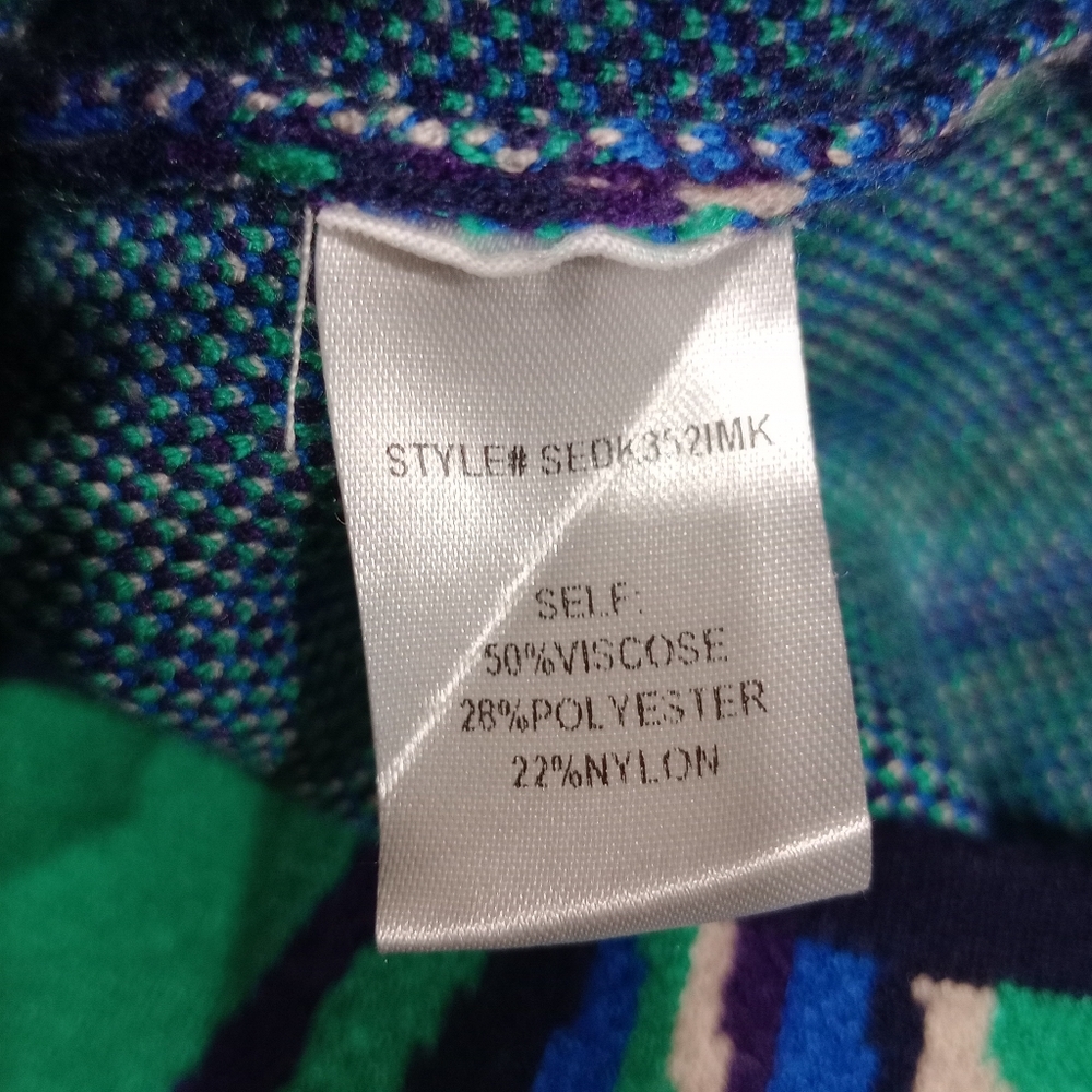 Psychedelic Swirl Dress in Blue and Green - Picture 12 of 12